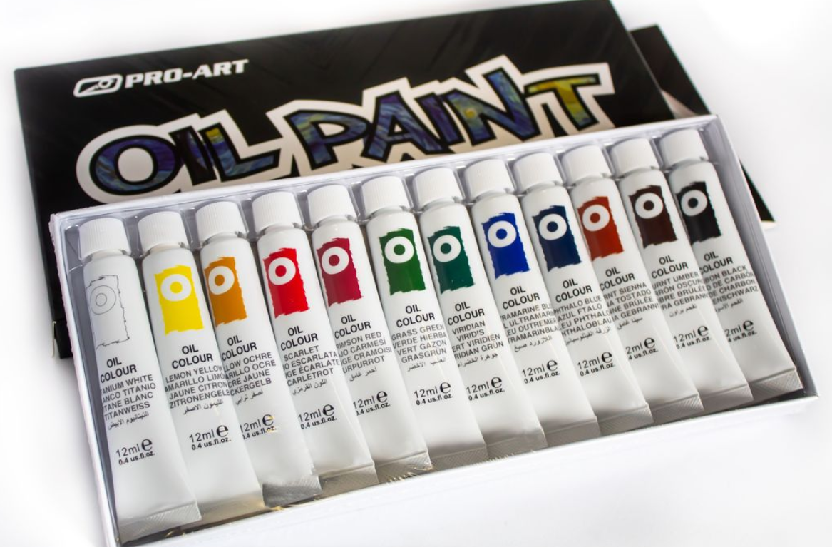 Paint Oil Pro Art 12Pk Colour Assorted