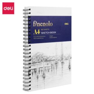 Finenolo A4 Sketch Book Acid Free 160Gsm 60 Sheets Side Binding